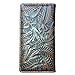 2015 Cross Men's Collection Concho Tooled Leather Bifold Wallet. Extra Checkbook. Brown