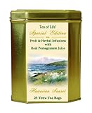 Tea Of Life Special Edition Hawaiian Sunset Herbal Blend Flavor, 25-Count Tetra Tea Bag 1.8-Ounce Tins (Pack of 3)