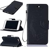 iPhone 7 Plus ケース UNEXTATI 高品質 PUレザー 手帳型 ケース 財布型 ウォレット型 衝撃吸収 保護カバー カード収納 ホルダー ストラップ付き 横開 スタンド機能 マグネッ