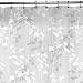 Maytex Linden Leaf PEVA Shower Curtain, White