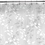 Maytex Linden Leaf PEVA Shower Curtain, White