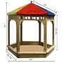 New Large Cedar Wood Play Sandbox Sand Box W/ Cover Premium Quality