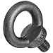 Jergens 18555 Shoulder Eye Bolt with Mill Finish, C-15 Annealed Steel, M16 x 2.0 mm Thread, 680 kg Capacity