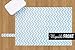 Diaper Changing Pad - Waterproof, Wipeable & Washable - Quilted Padding - Blue Chevron