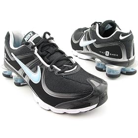 Nike Shox Experience+ 2 Black/Blue/Silver Womens Running Shoes 343595-041