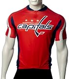 NHL Washington Capitals Women's Cycling Jersey, Red, X-Small