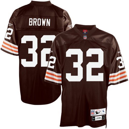 Reebok Cleveland Browns Jim Brown Premier Throwback Jersey Medium