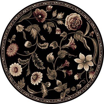 Traditional Area Rug, Home Dynamix Optimum 8' Round Black
