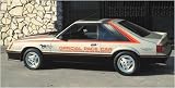 1979 Indy Pace Car Stallions, Door Decals, Names & Stripe Kit - ORANGE