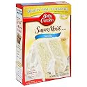 Betty Crocker Supermoist Cake Mix, Vanilla, 18.25-Ounce Boxes (Pack of 12)