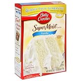 Review Betty Crocker  / Betty Crocker Supermoist Cake Mix, Vanilla, 18.25-Ounce Boxes (Pack of 12)