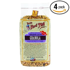 Bobs Red Mill Cinnamon Raisin Granola, 12-Ounce (Pack of 4)