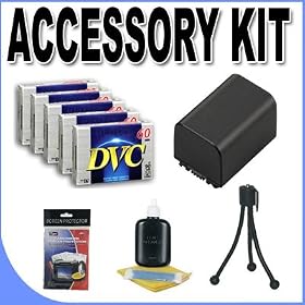 Click here to buy BP511 Lithium Ion Replacement Battery w  MiniDV Tapes BigVALUEInc Accessory Saver Bundle... by Unknown.