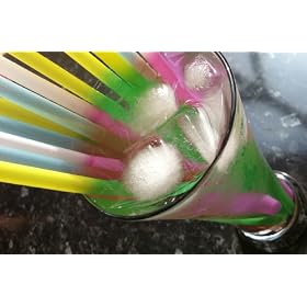 25 Party Drinking Straws - *Change Colour in Ice Cold Drinks! Like Magic!* Also on Amazon, in packs of 50, 100 and 200
