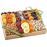 Golden State Fruit Pacific Coast Deluxe Dried Fruit Tray with Nuts Gift