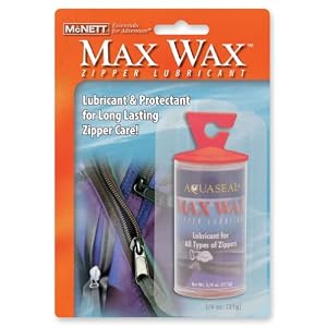 Simms Max Wax - Maintains, protects and prolongs zipper life, prevents zipper jamming and works in all water temperatures and conditions