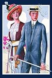 Art Poster, Two-Button Long Soft Roll Half-Peaked - 18.75 x 27.5