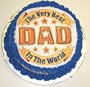 Best Dad Hazelnut Decorated Cake Single Layer 8" Round