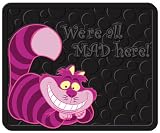 : Cheshire Cat "We're all MAD Here!" Molded 14" x 17" Utility Mat