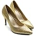 Ollio Women's Glitter Shoe High Heel Multi Color Pump