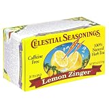 Celestial Seasonings Herb Tea, Lemon Zinger, Tea Bags, 20-Count Boxes (Pack of 6)