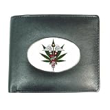 Wallet / Billfold of Medical Marijuana Logo