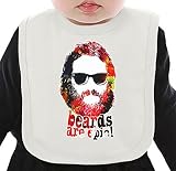 Beards Are Epic ネクタイを有する有機ビブ Medium