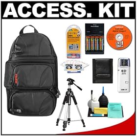 Pentax Digital SLR Camera Sling Bag with 4 AA Batteries and Charger + Tripod + Cameta... by Pentax