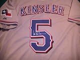 IAN KINSLER SIGNED AUTOGRAPHED JERSEY TEXAS RANGERS COA + PROOF PHOTO