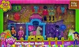 POLLY POCKET - RIDE TOGETHER RANCH GIFTSET with POLLY and LILA + 2 HORSES