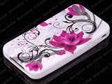 Produkt-Bild: Trifoo Qualit&auml;t Wei&szlig; Und Rosa Blumen Muster Silikon Schutzh&uuml;lle F&uuml;r Apple iPhone 4 iPhone 4S