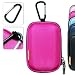 New first2savvv semi-hard pink camera case for Nikon COOLPIX S1100PJ + Key Chain (BDC0104eva)