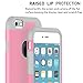 iPhone 6 Cases, Vogue Shop 2in1 Hybrid Hard PC Cover and Inner Soft Silicone Corner Protection High Impact Defender Combo Shell Phone Case for iPhone 6 4.7 inch-Pink