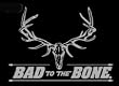 Bad to the bone Upstream Images Silver Vinyl Wildlife Car Truck Window Decal Sticker Bad to the bone Upstream Images Silver Vinyl Wildlife Car Truck Window Decal Sticker