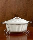  : International Silver Oval Fluted Covered Casserole W/ Rack