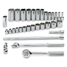 SK 4532 32 Piece 3/8-Inch Drive 6 Point Standard Socket Set