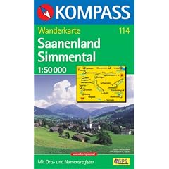 Saanenland, Simmental  1 : 50 000: Wanderkarte. GPS-genau