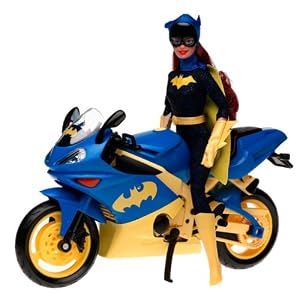 Barbie as Batgirl on Motorcycle
