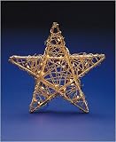 Huge Lighted Outdoor Gold Rattan Star Christmas Hanging Decoration