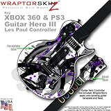 Abstract 02 Purple WraptorSkinz Skin fits XBOX 360 & PS3 Guitar Hero III Les Paul Controller (GUITAR