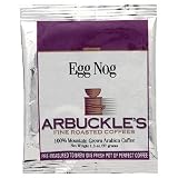 Arbuckle's Fine Roasted Coffee,  Egg Nog, Ground, 1.3-Ounce Bag (Pack of 30)