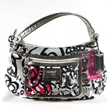 Coach Limited Edition Poppy Graffiti Flower Groovy Convertible Shoulder Bag 14734 Black White Multi