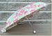 Adult Sized Pink Red and Orange Floral Mini Auto Open/Auto Close Umbrella