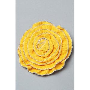 Buy *The Extras The Pearl Lined Rose Pin in Yellow,Accessories for Women by var goTwisterProductImageStrings = new Object();goTwisterProductImageStrings['prodImageNotAvailTextNoColor'] = 