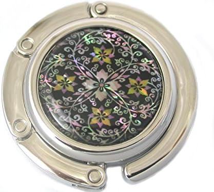 Mother of Pearl Arabesque Design Handbag Purse Holder Hanger New