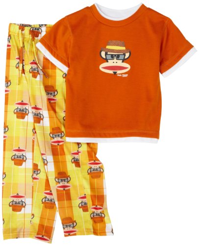 Kids Headquarters Sleepwear  Boys Paul Frank 2 Piece Pajama,Orange