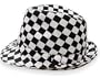 Checkered Fedora Hat (Black / White)