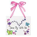 Jamie's Painting & Design Hearts and Butterflies Plaque