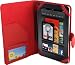 E-Stand CSLCKF01-RED Red PU Leather Case with Interior Compartment for Amazon Kindle Fire Tablet