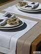 Tischl�ufer Sand Leinen Diana
